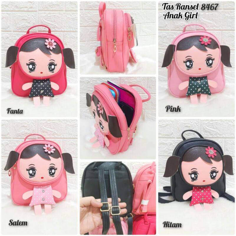 Tas Ransel Anak Perempuan / Tas Ransel Anak Lucu / Tas Ransel Boneka Anak