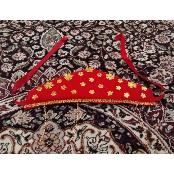 Cadar Betawi / Bludru Merah / Baju adat betawi/ tradisional /aksesoris