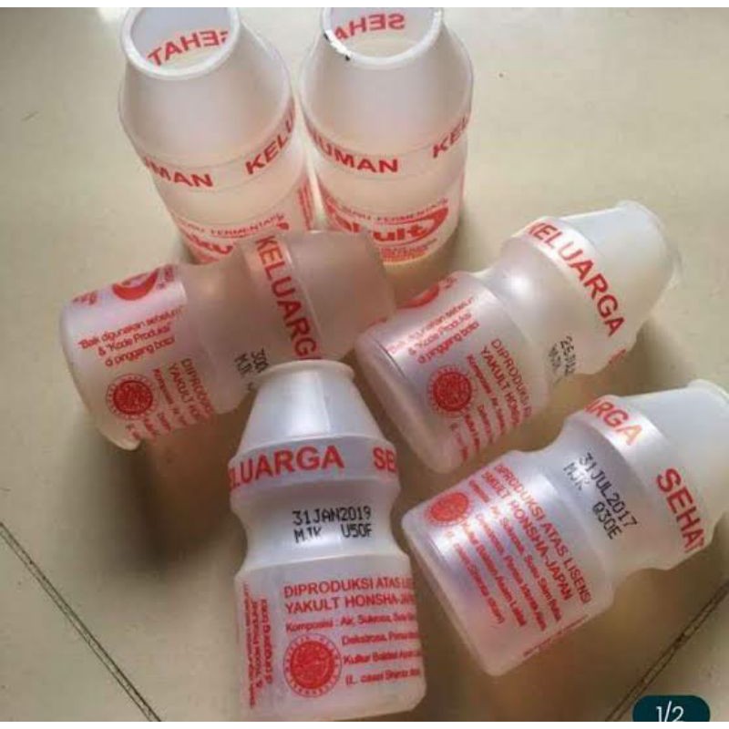 botol yakult bekas cocok untuk indukan ulat jerman kemasan 1 kilo
