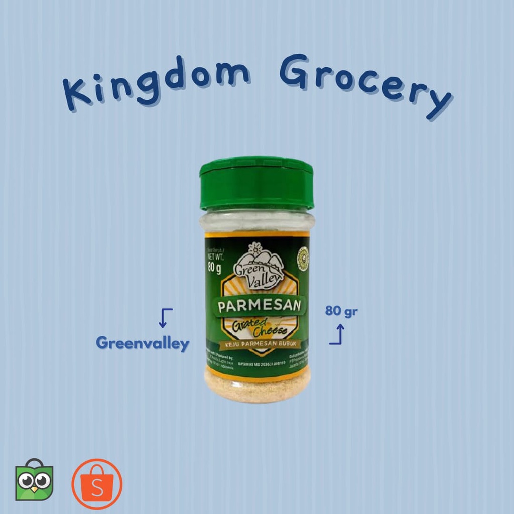 

Greenvalley Grated Parmesan Cheese 80gr
