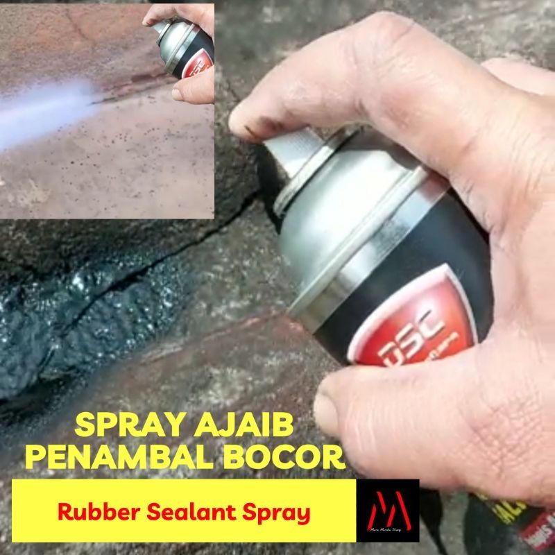 DSC Spray Waterproof pelapis anti bocor, anti karat, anti korosi, peredam mobil 500ml - Rubber sealant spray 500ml