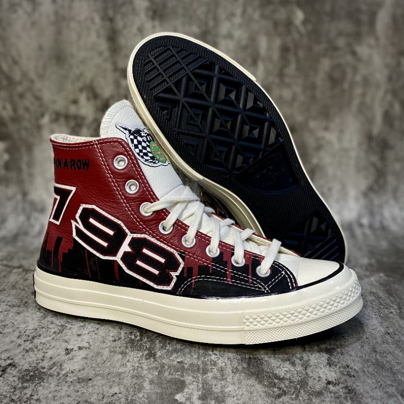 Converse x nba " chicago bulls " jeff hamilton leather