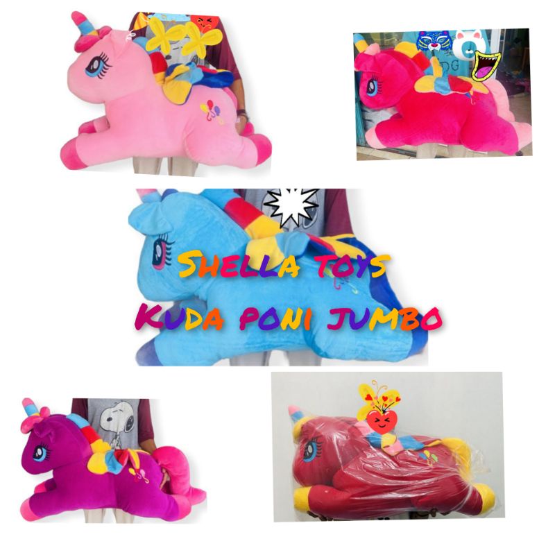 Boneka Kuda poni jumbo 60x60 #bonekalayinglittelponi