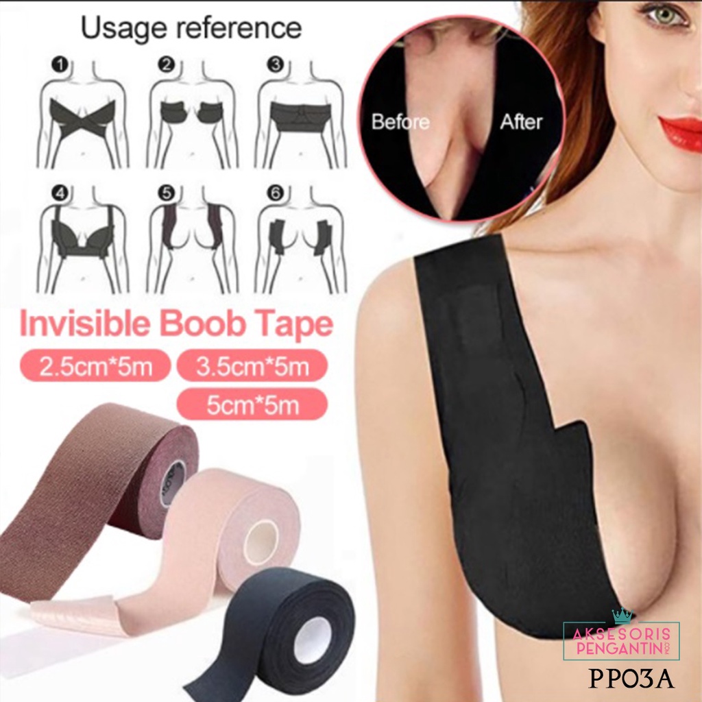 [BISA COD] ASESORIS WANITA NIPPLE COVER BRA TAPE 5M PENUTUP PUTING PP03