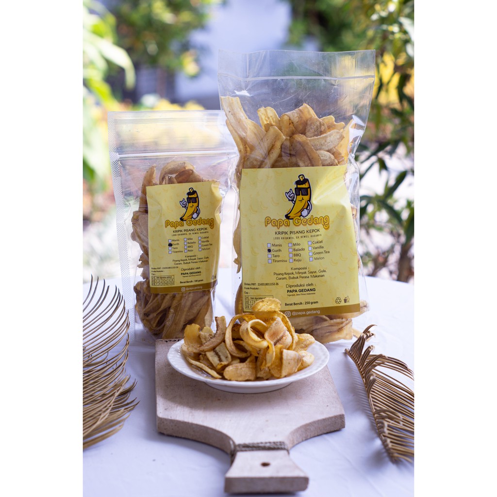 

Keripik Pisang PAPA GEDANG Original Manis & Gurih 100 g