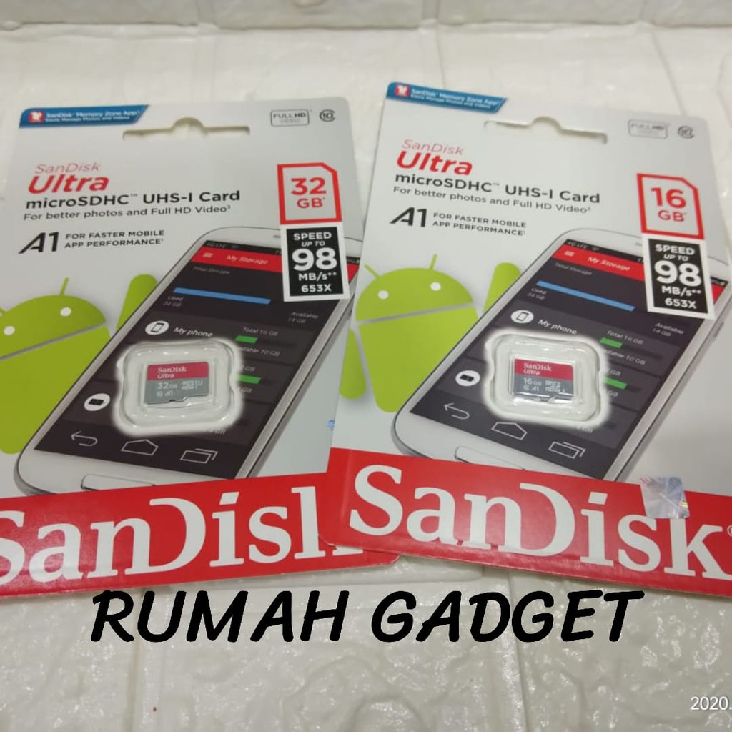 MEMORY CARD SANDISK 120MBPS MICRO SD 32GB/64GB
