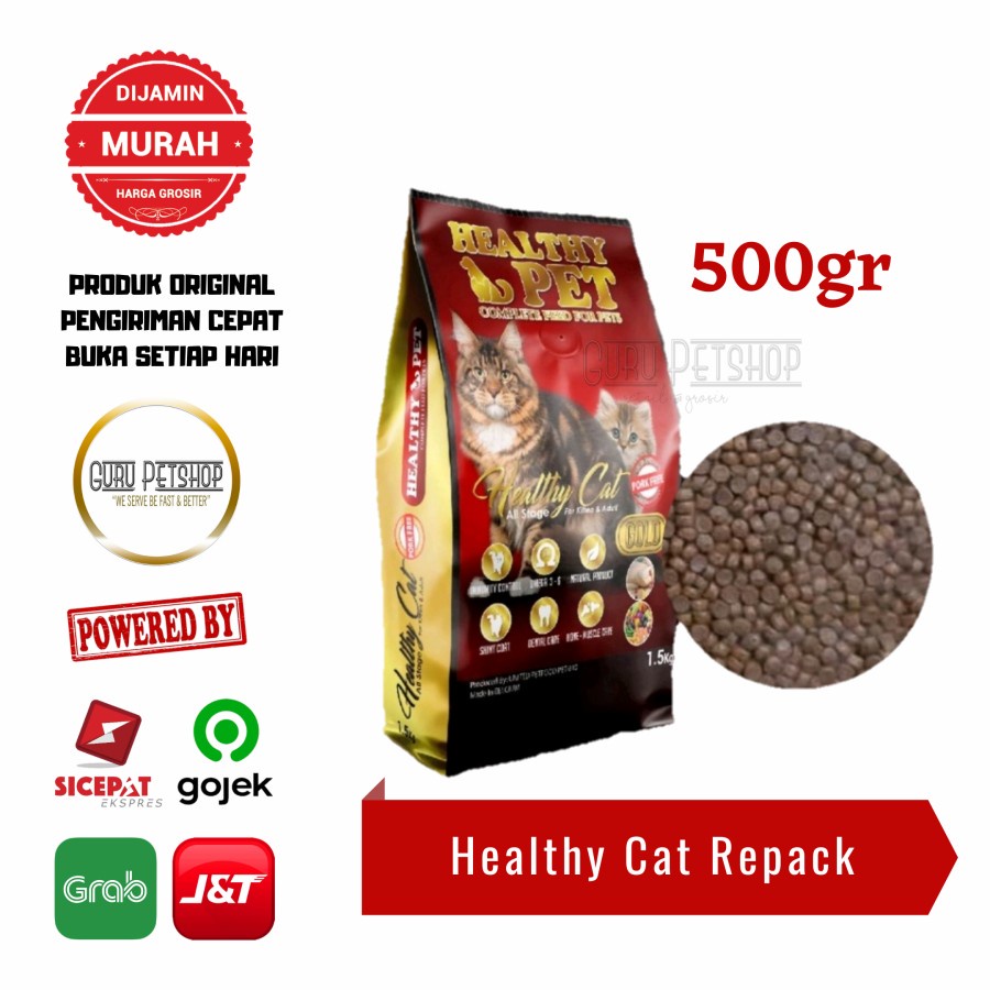 Makanan Kucing Healthy Cat Gold 500gr Healthy Pet All Stages 500gr