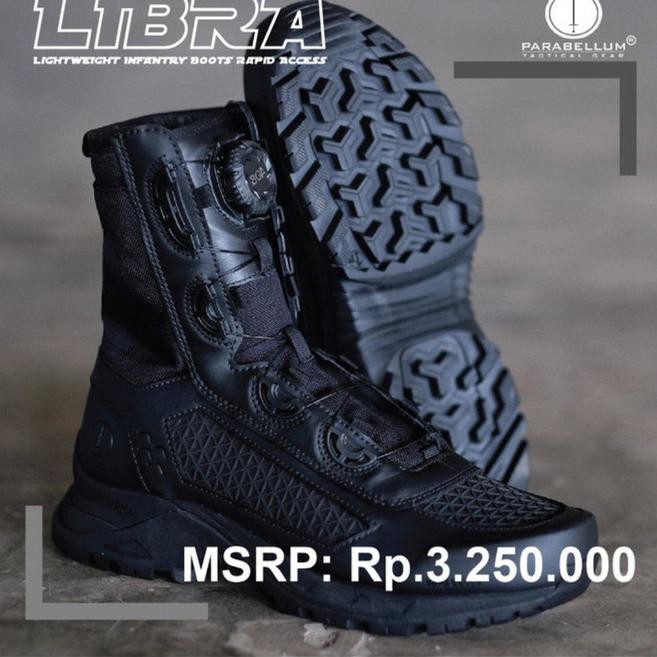 HOT ITEM PARABELLUM LIBRA BOA SEPATU GUNUNG TACTICAL PDL TNI POLRI GROSIR