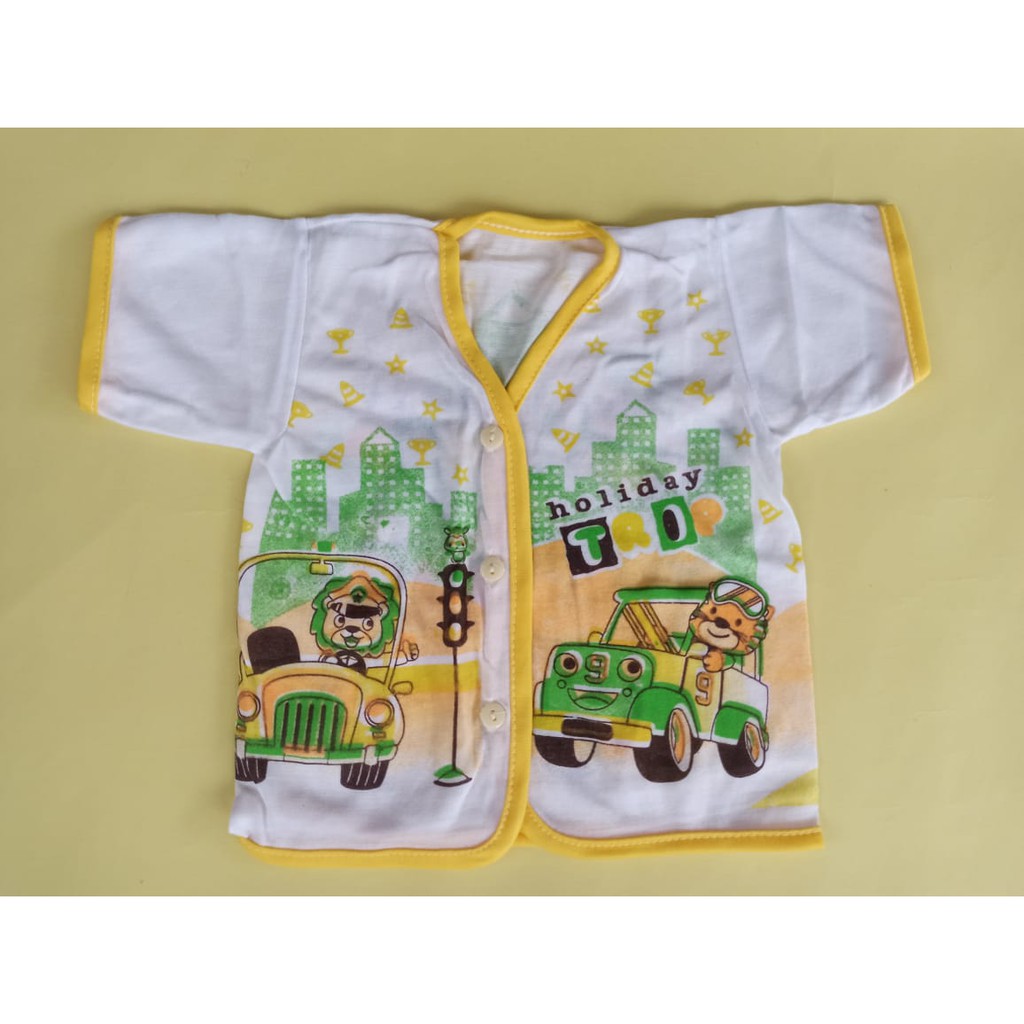 Boboko ~ 6 Pcs Baju Kancing Bayi Lengan Pendek, Pakaian Bayi Laki-laki &amp; Perempuan ~ Sahabi