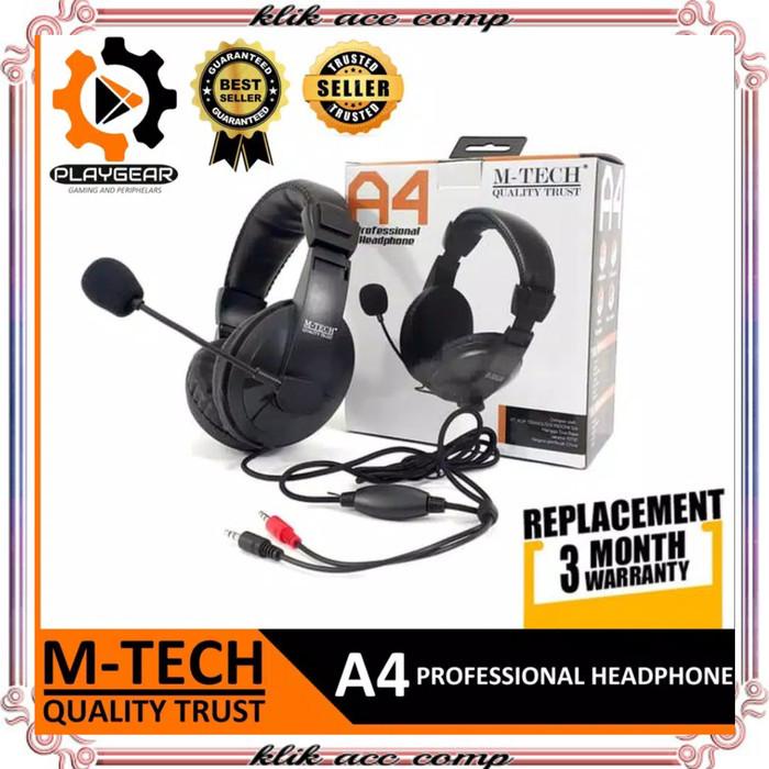 Headset Gaming M-tech A4 / headset pc / headset laptop plus microphone