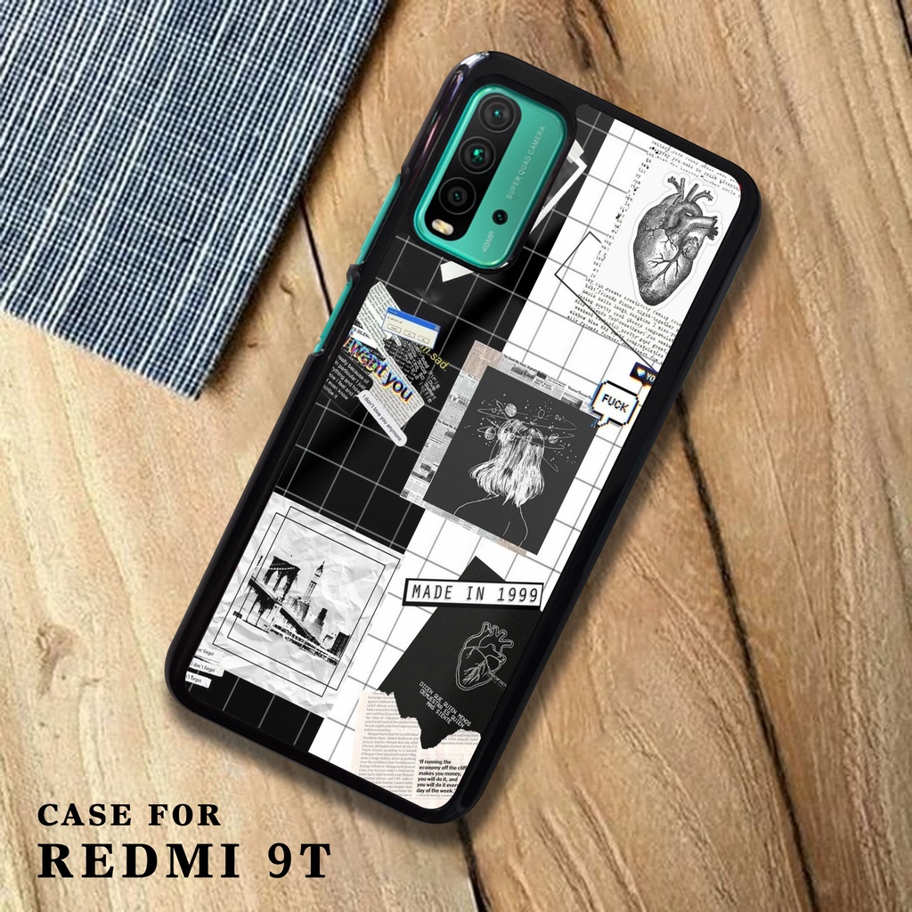 Case Xiaomi Redmi 9T  - Fashion Case Motif BLACK AESTHETIC - Casing Xiaomi Redmi 9T - Case hp Xiaomi