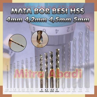 Mata Bor Besi HSS 4mm 4,2mm 4,5mm 5mm | Shopee Indonesia