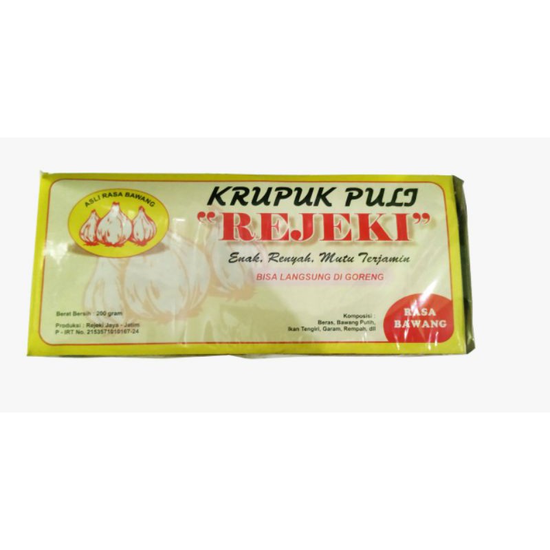 

Krupuk Puli Rejeki Rasa Bawang