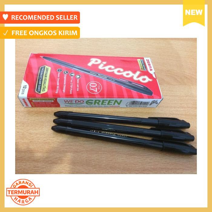 

Pen Zebra Piccolo Pena, , Ballpoint 0.7 Hitam Per Lusin - Alat Tulis - Pulpen