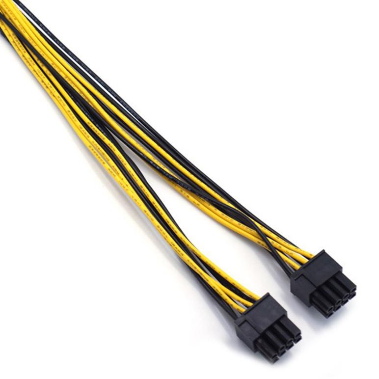 Kabel VGA 8 pin Female to dual 8 pin PCIE (6+2) Male kabel PCIE VGA