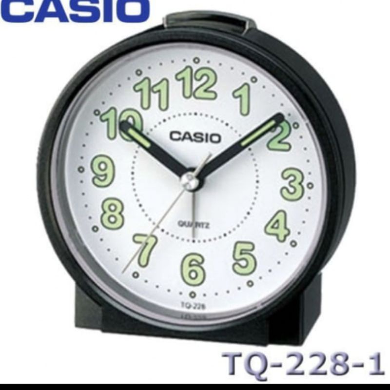 CASIO JAM ALARM TQ 228 BEEP CLOCK ALARM ORIGINAL