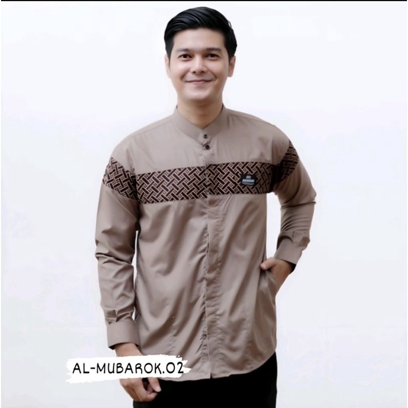 Baju Koko Pria Dewasa Lengan panjang Kobata Qynang