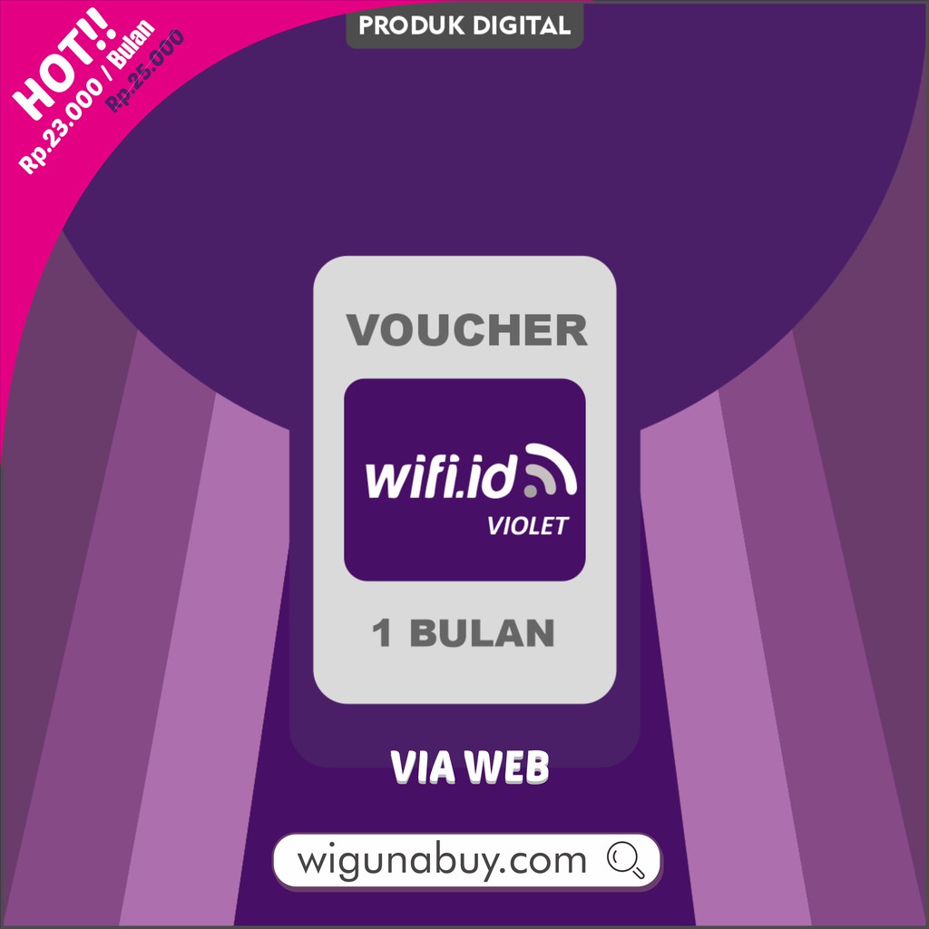 Voucher Wifi.id Violet Resmi 1 Bulan Unlimited Shopee Indonesia
