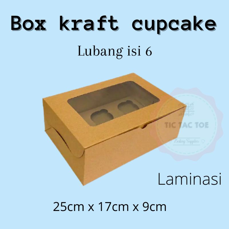 dos cupcake coklat box cupcake coklat box cupcake packaging cupcake packaging cupcake isi6(isi10pcs)