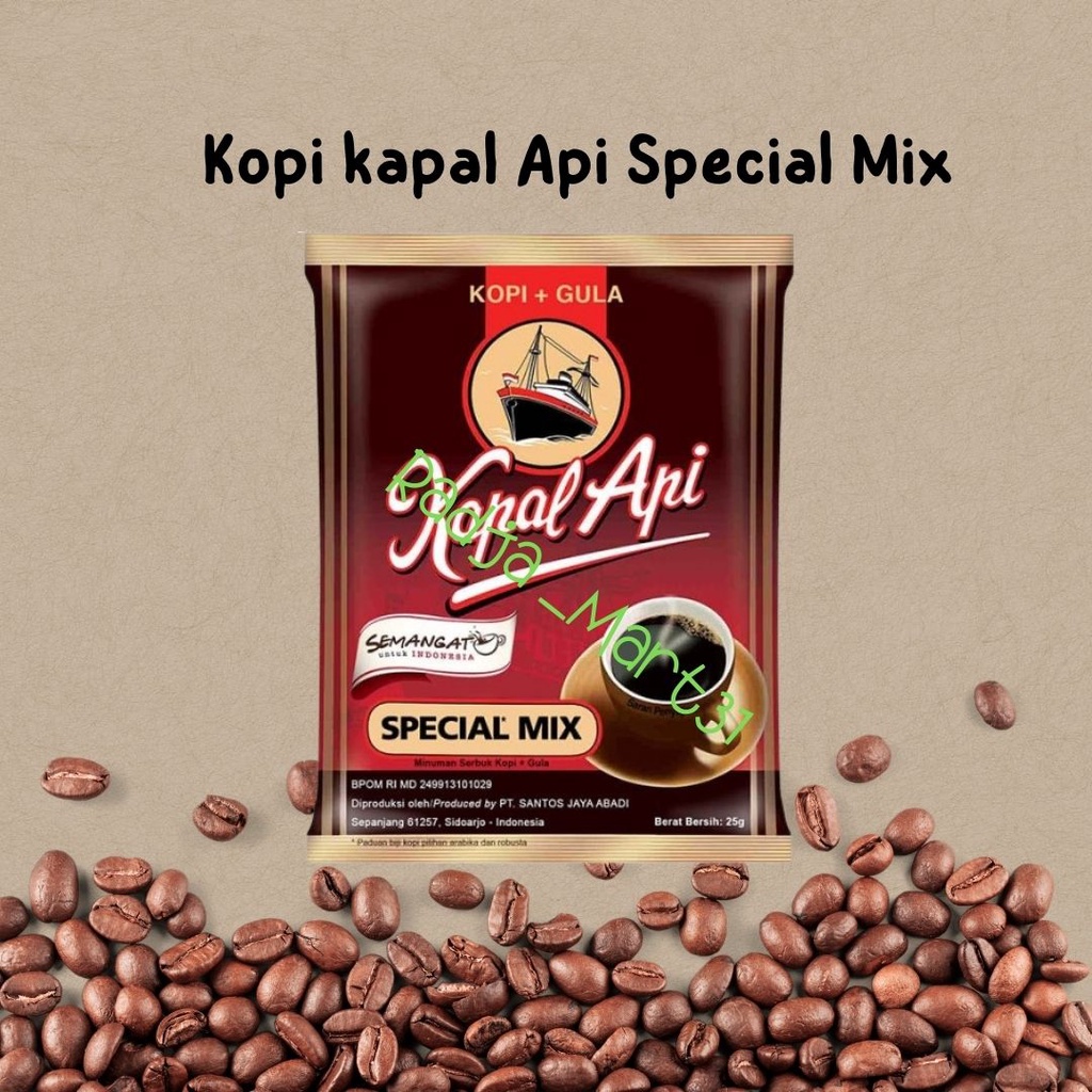 

Kapal Api Special Mix Kopi Renteng (Isi 10 sachet Berat 25gr)