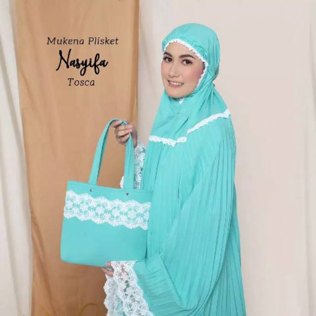 Mukena Plisket Dewasa Nasyhifa/Mukena Couple Ibu Anak/Mukena Dewasa Terbaru/Mukena Plisket Polos