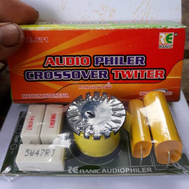 Crossover pasif twetter kit audio speaker sound system tweter twitter twiter