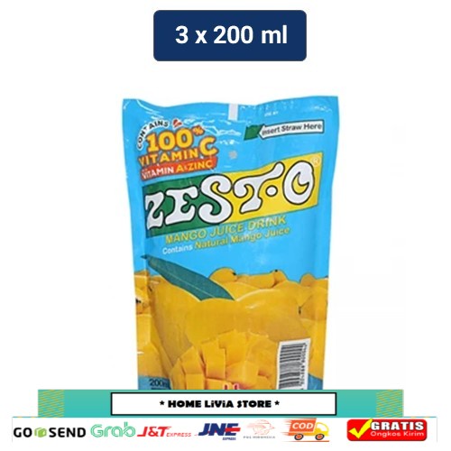 

Zesto Jus Mango 3 x 200 mL