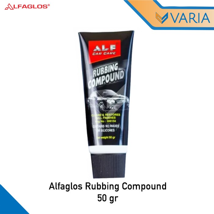 Alfaglos ALF Rubbing Compound 50 gr Kompon Poles Penghilang Baret Body