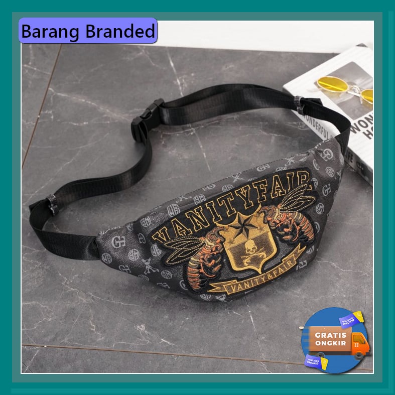 Tas Selempang Besar Tas Gym Pria Wanita Slingbag 8101 LV363 Tas Selempang Kulit Pria Slingbag Waist