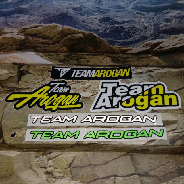 Sticker printing TEAM AROGAN minim pembelian harus 20rb
