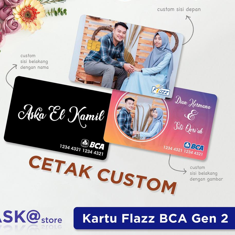 Model Baru.. Kartu Flazz BCA Gen 2 Print Custom Satu Sisi dan Dua Sisi