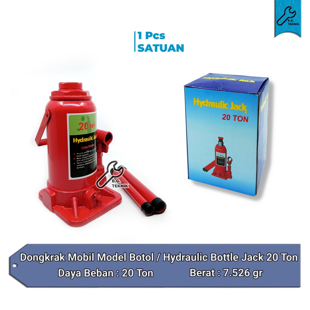 Hydraulic Bottle Jack 20 Ton / Dongkrak Mobil model Botol 20 Ton