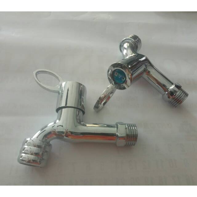 Kran air engkol chrome stainless kran tembok 1/2inch keran air