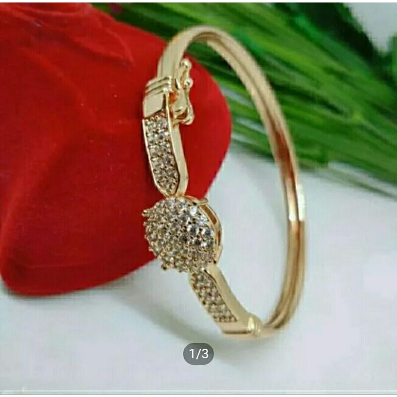 Gelang Bangkok bulat 24 k