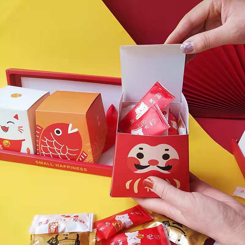 Kotak Imlek CNY Box Dus Packaging Hampers Sincia Kue Kering Cookie 3n1