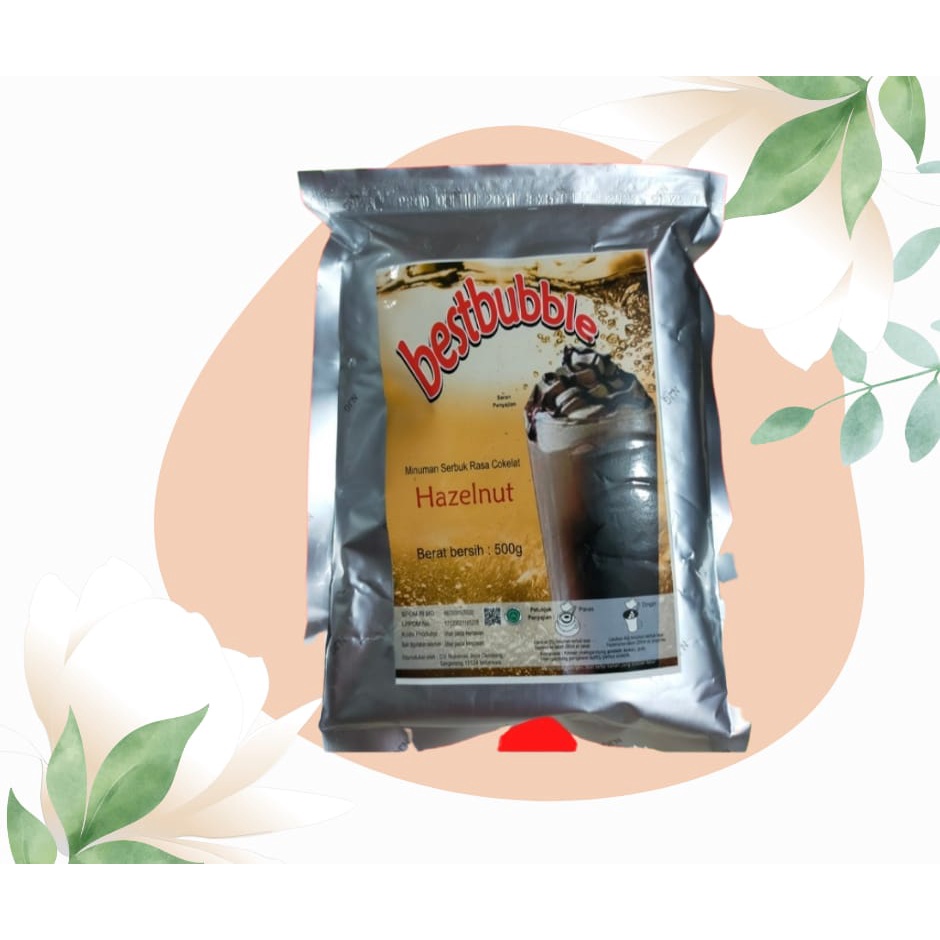 

best bubble hazelnut 500gr / bubuk minuman
