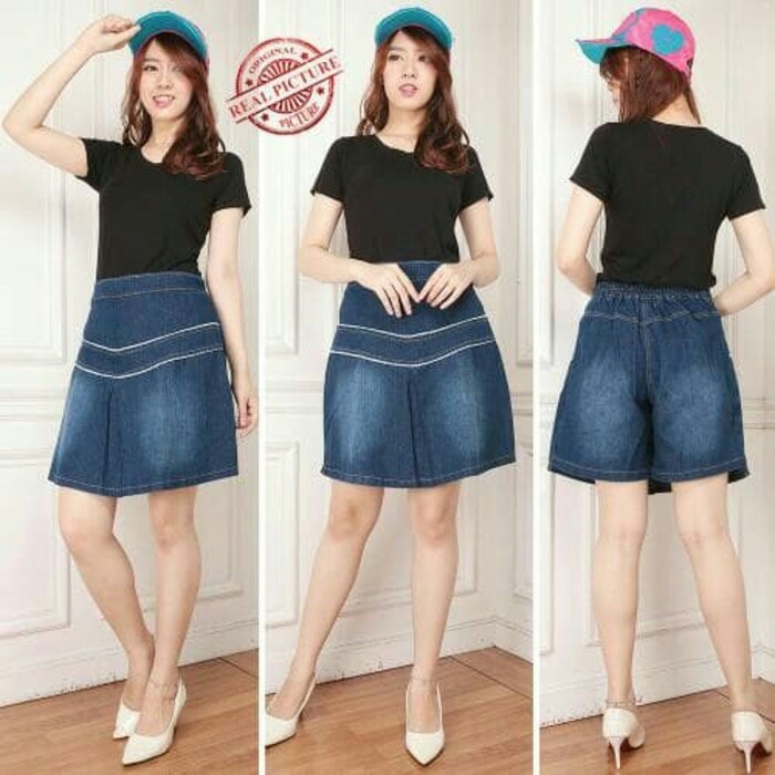 SB Collection Celana Pendek Meida Hotpants Jeans Jumbo Wanita