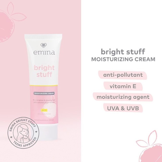 Emina Bright Stuff Moisturizing Cream / emina bright stuff moisturizer / emina moisturizer