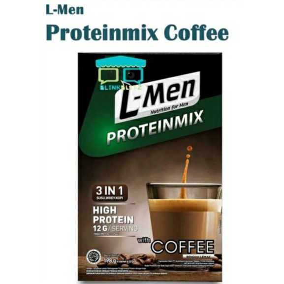 SACHET L-Men Proteinmix Coffee 1 Sachet 12 gr High Protein Kopi