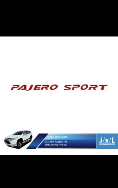 Emblem kap mesin all new Pajero 2016  jsl