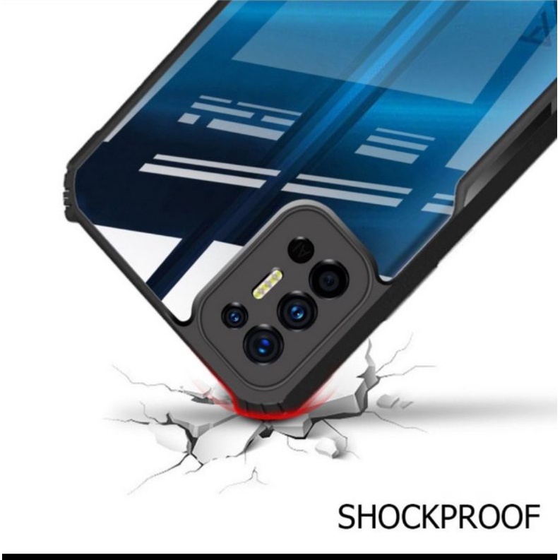 S/P-- REALME GT NEO 2 CASE AMROR FUSION SHOCKPROOF PREMIUM CASING RUGGED CLEAR TRANSPARAN CASE MIKA -S/P