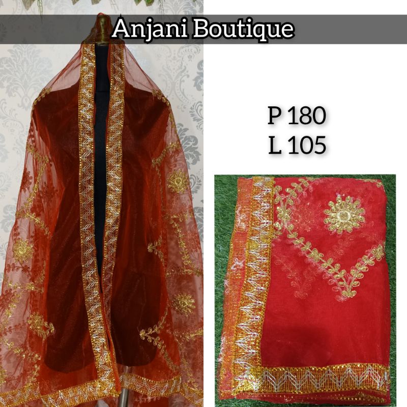 Selendang india import / dupatta india-8