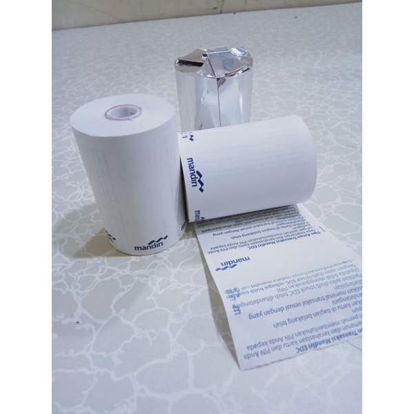 

KERTAS THERMAL LOGO MANDIRI UK 58x40mm