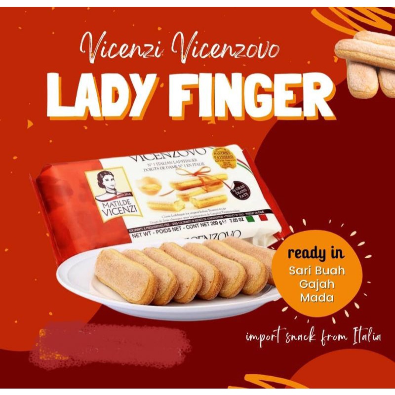 

Vicenzovo lady finger 200gr/Biskuit