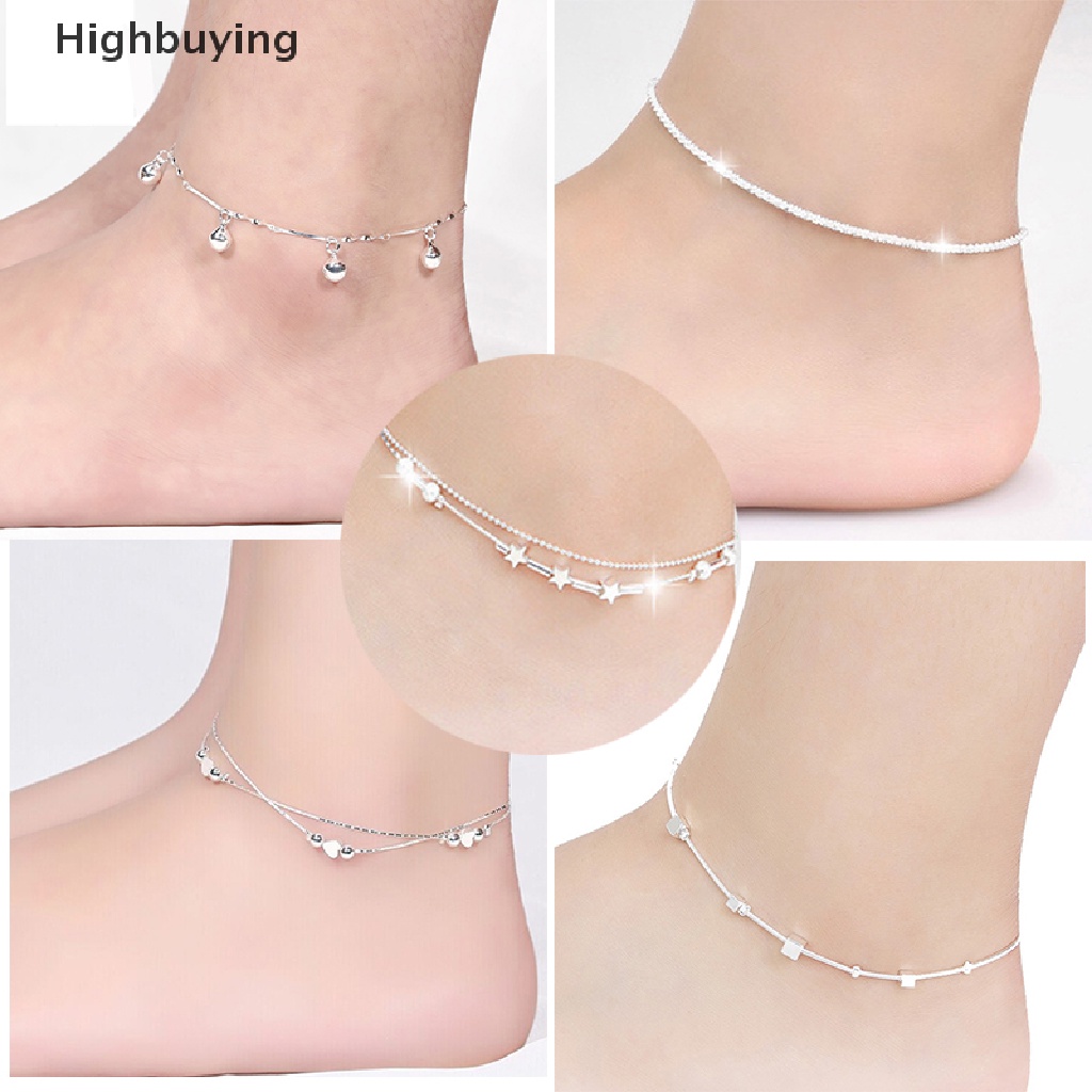 Hbid Gelang Kaki Lapis Silver 925 Untuk Wanita Glory