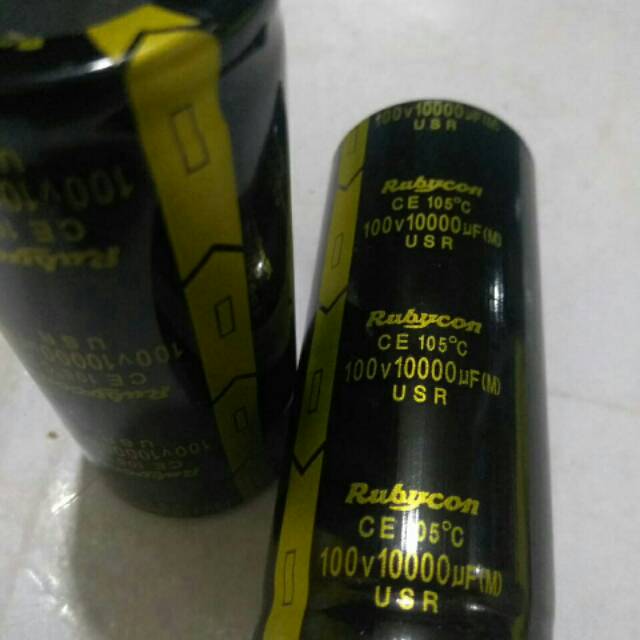 Elco rubycon 10000uf 100volt hitam