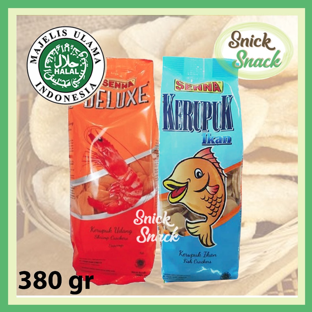 

Senna Deluxe Kerupuk Udang Ikan Premium 380 gr dan Krupuk 230 gr Siap Goreng