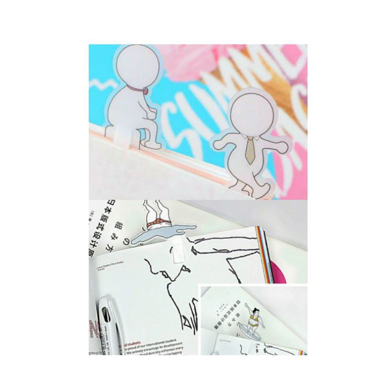 

Pembatas Penanda Buku Bookmark Bookclip Set Lucu Unik Simple Alat Tulis Stationery