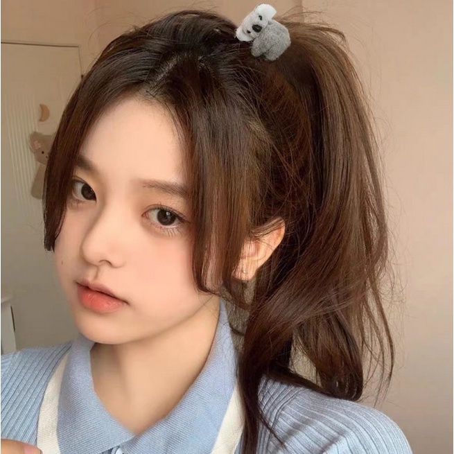 Jepit Rambut Korea Perempuan Model Koala Lucu Aksesoris Hiasan Rambut Bahan Kain Bulu kualitas import AK201