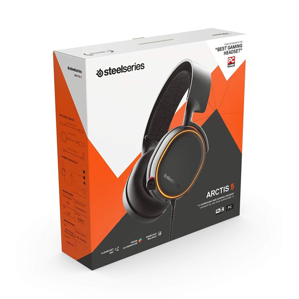 STEELSERIES ARCTIS 5 7.1 DTS RGB GAMING HEADSET